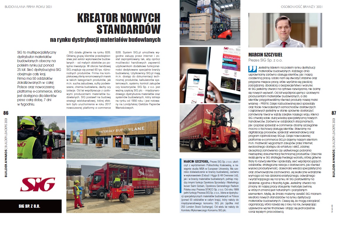 SIG - Kreator nowych standardów